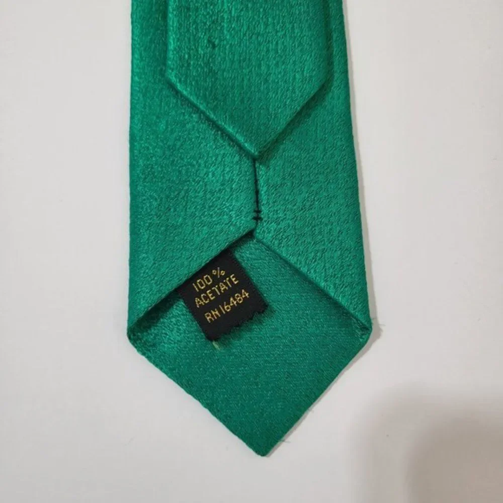 Men's Vintage Sears Creative Cravat Embroidery Green Minimal Design‎ Green Tie